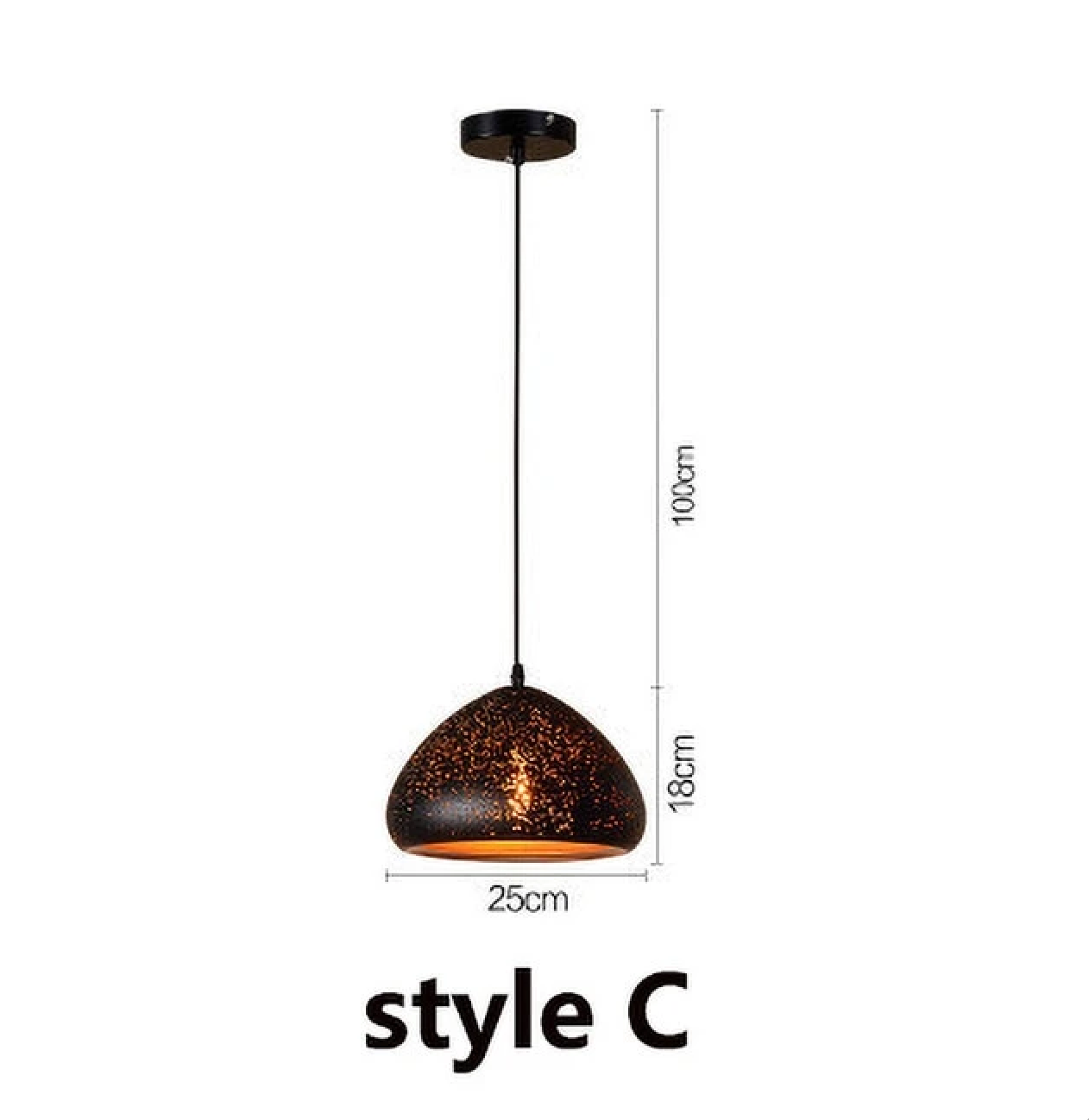 Vintage Pendant Lamp Iron Loft Nordic