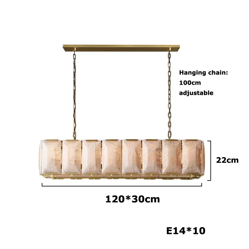 Retro American E14 LED Dimmable Chandelier Hanging Lamps