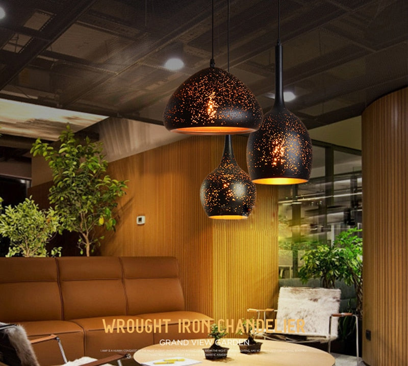 Vintage Pendant Lamp Iron Loft Nordic