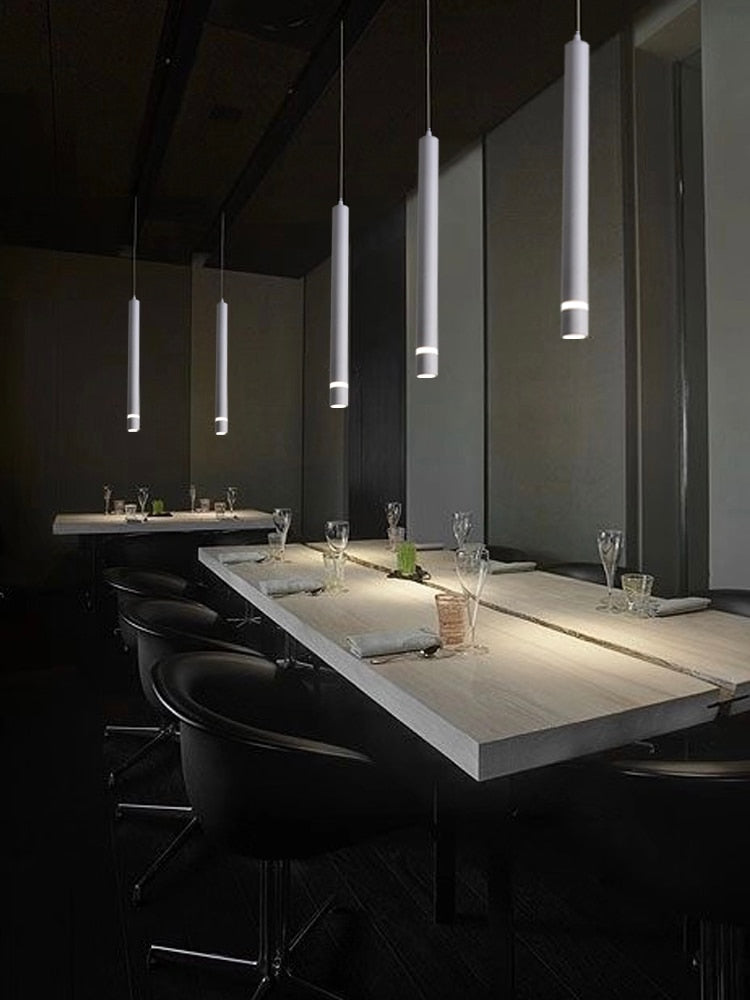Tube Cylinder Pipe Pendant Light