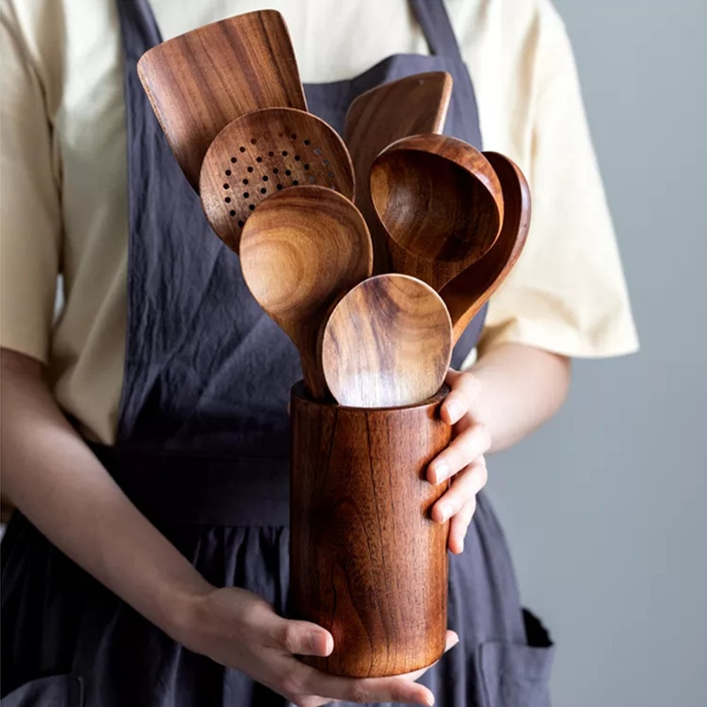 EcoChef - Set di accessori per la cucina in teak