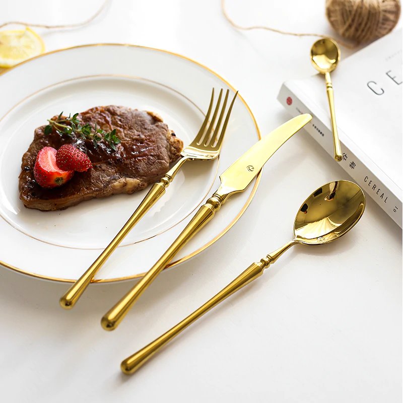 Rome Gold Cutlery Set