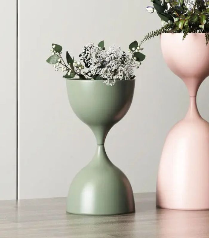 Élégant support de pot de fleurs sur pied en fer – Vase décoratif d'intérieur pour espaces de vie modernes