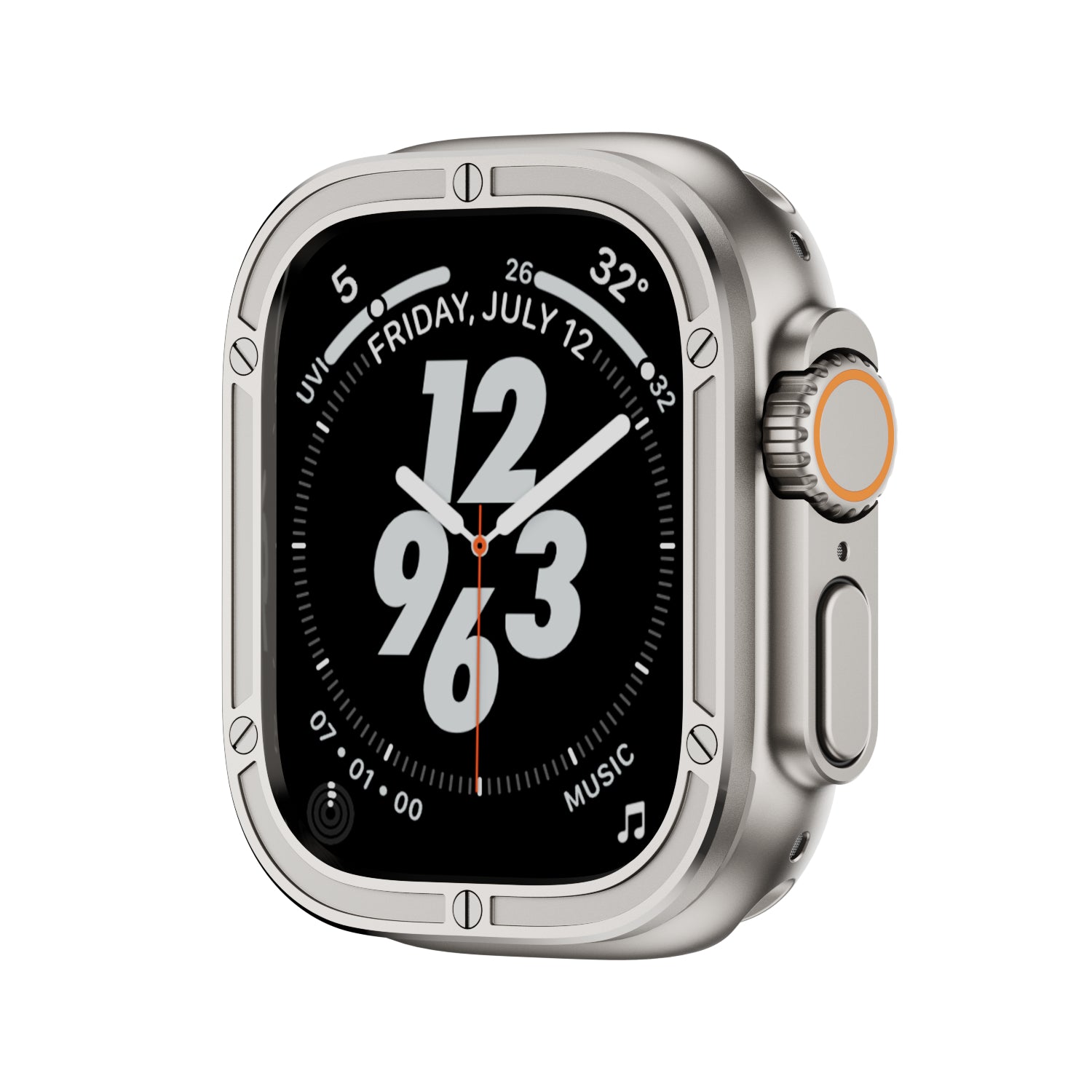 Immortal Steel Nagelschutzkreis für Apple Watch Ultra