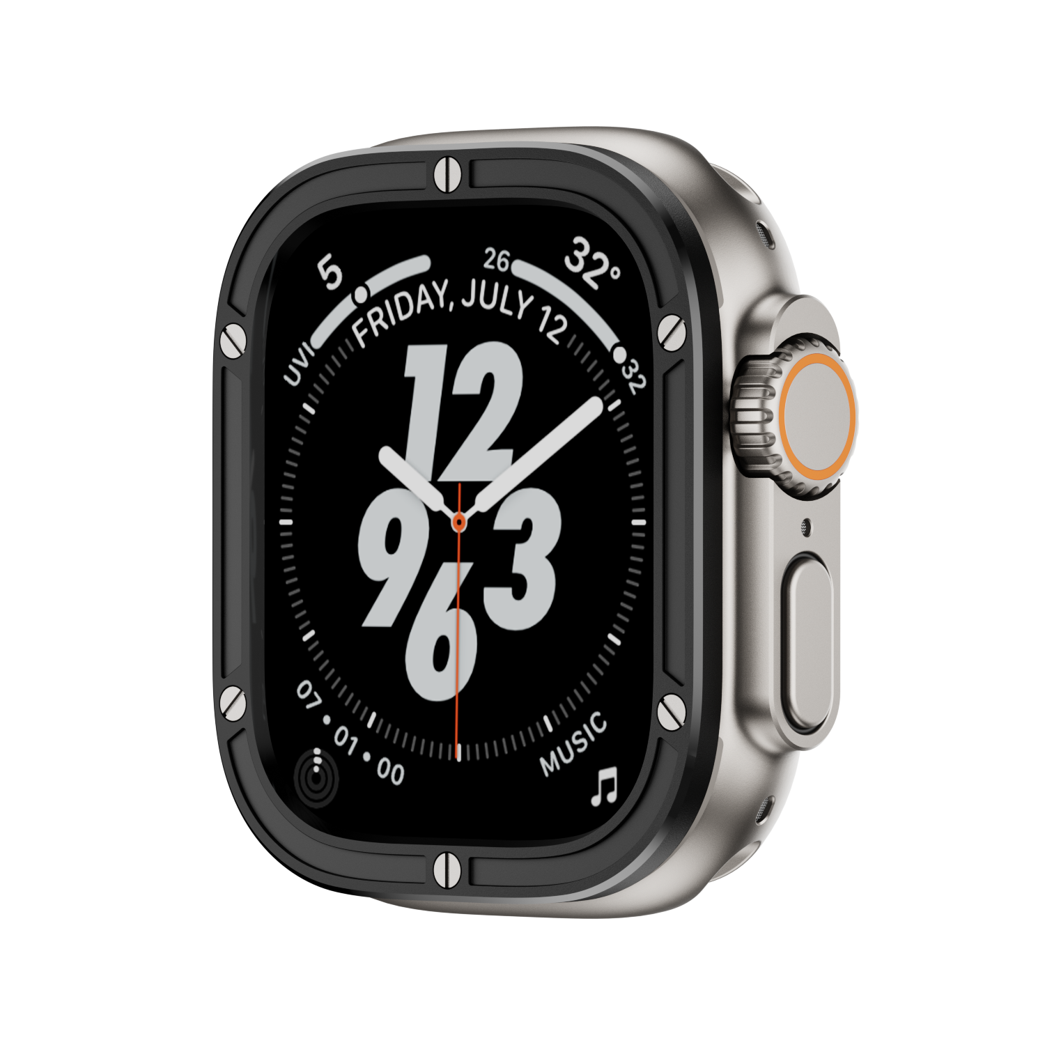 Immortal Steel Nagelschutzkreis für Apple Watch Ultra