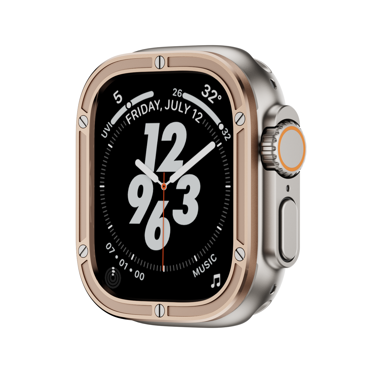 Immortal Steel Nagelschutzkreis für Apple Watch Ultra