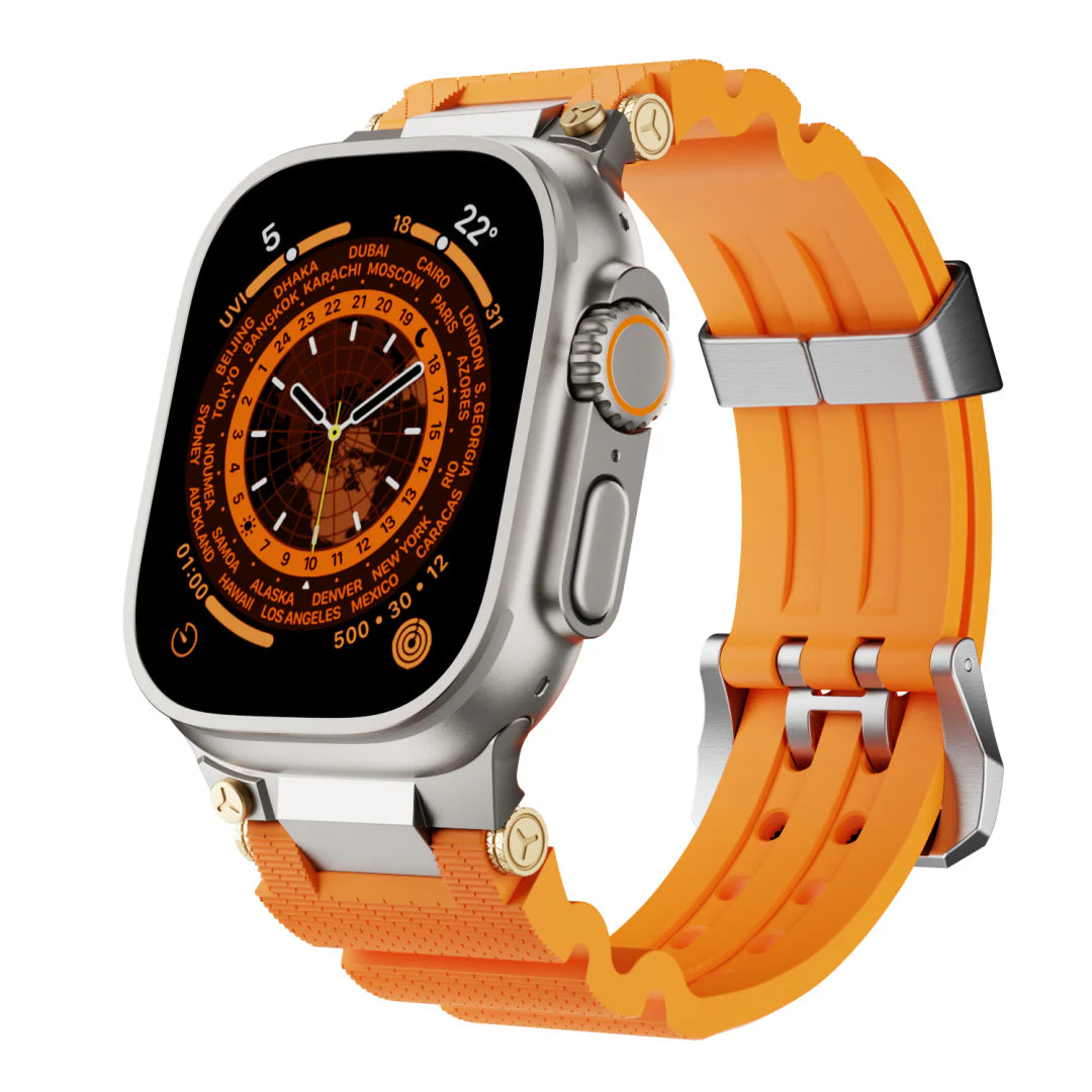 Design Mecânico de Pulseira de Silicone para Apple Watch