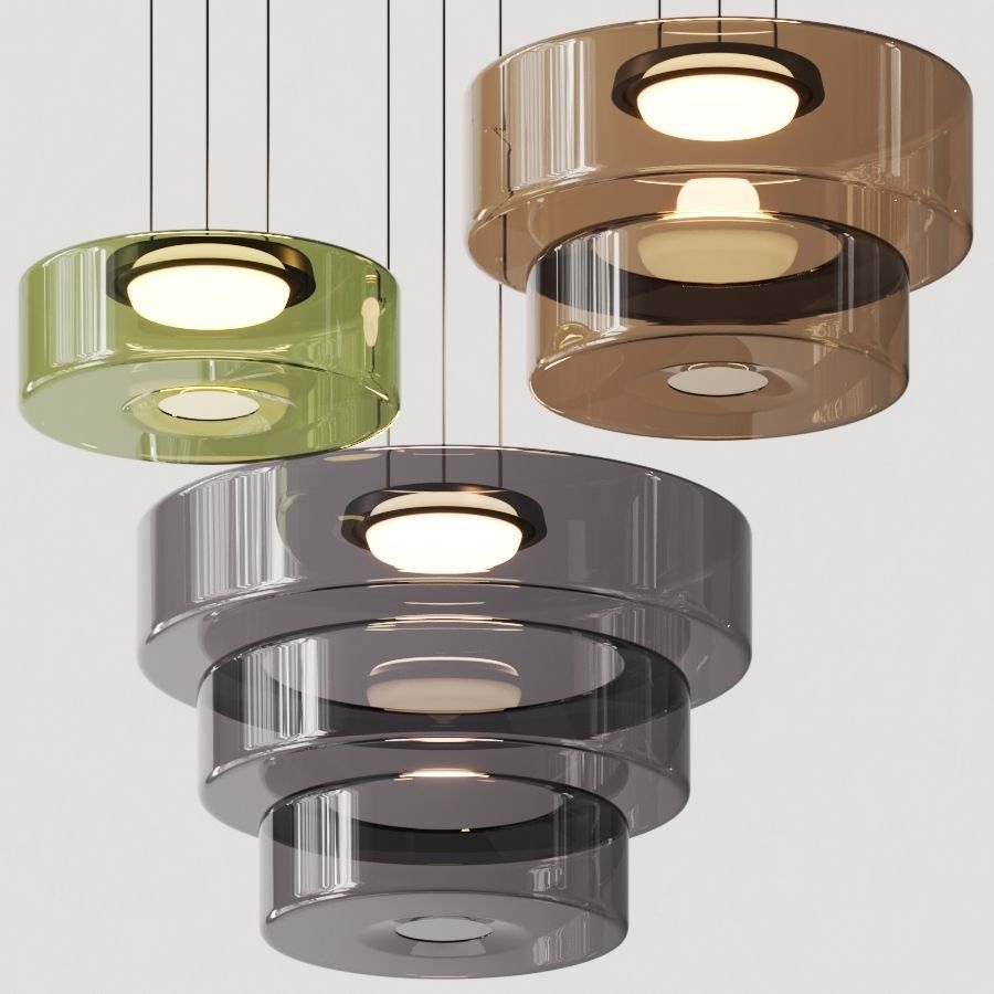 Suspensions en verre de style Bauhaus