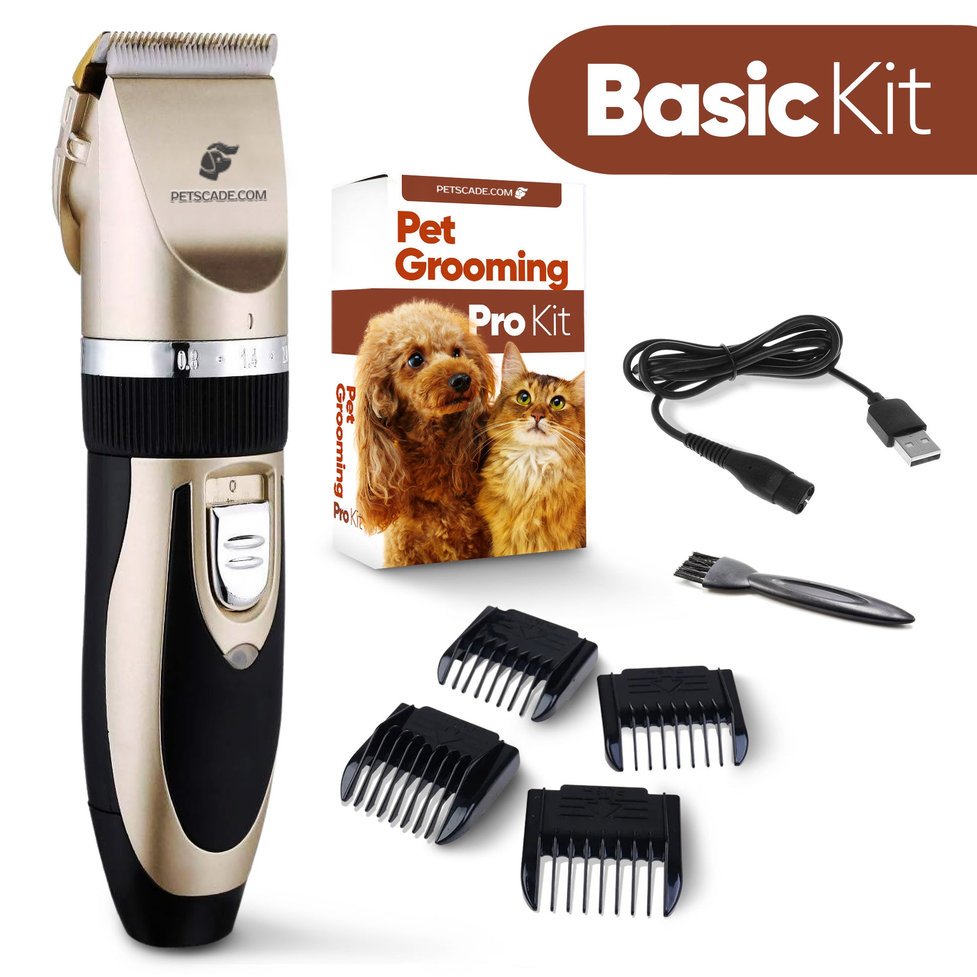 Kit Todo en Uno Pro para el Cuidado del Pelo de Mascotas