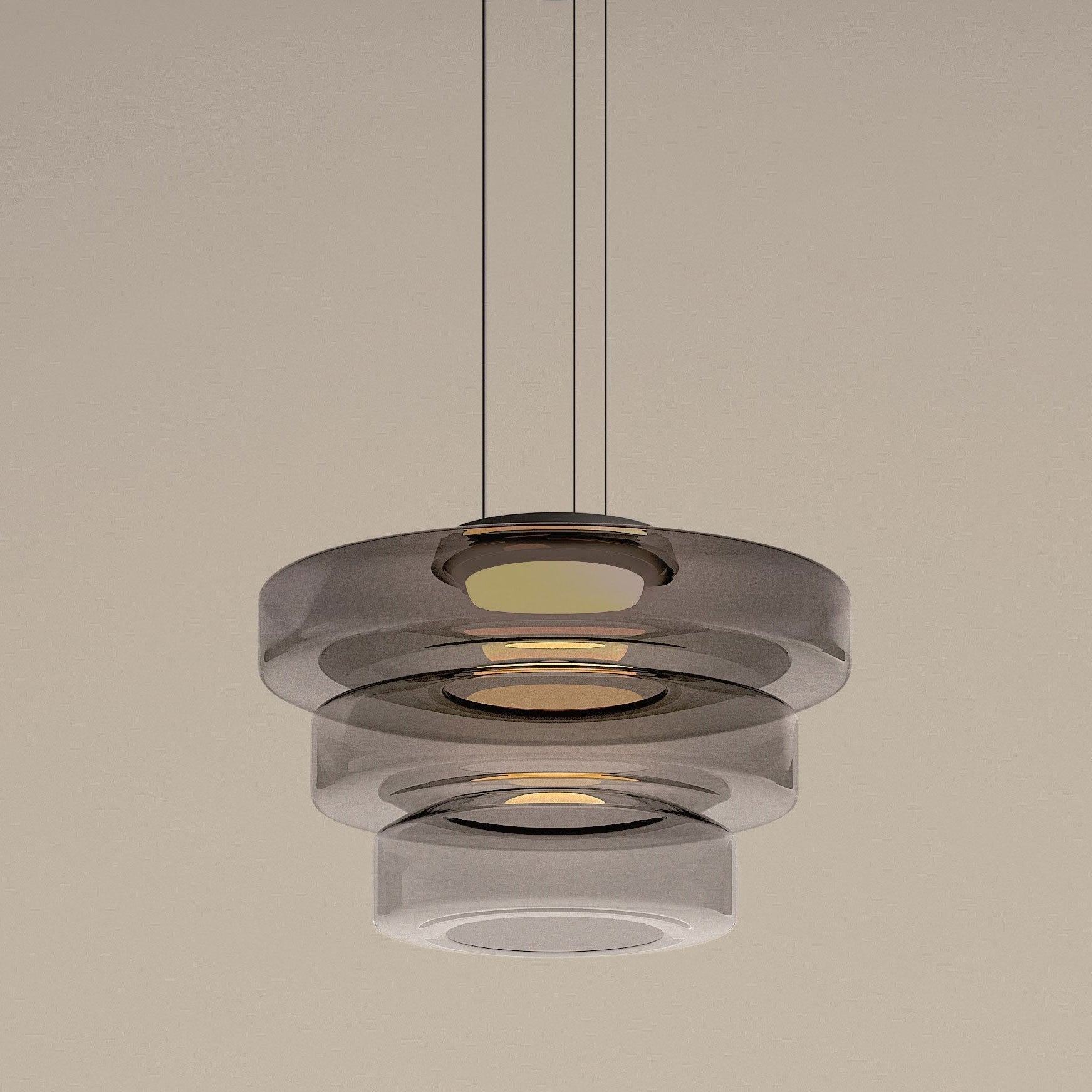 Suspensions en verre de style Bauhaus