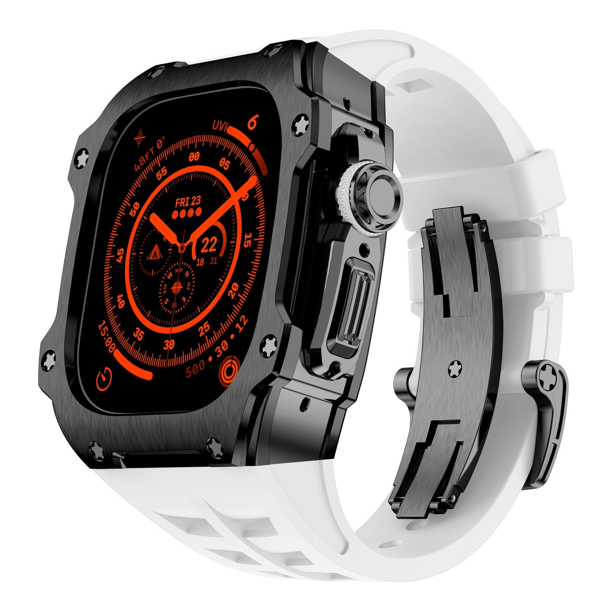 RM7015-Serie – Dark Vanguard Apple Watch Ultra-Edelstahlgehäuse