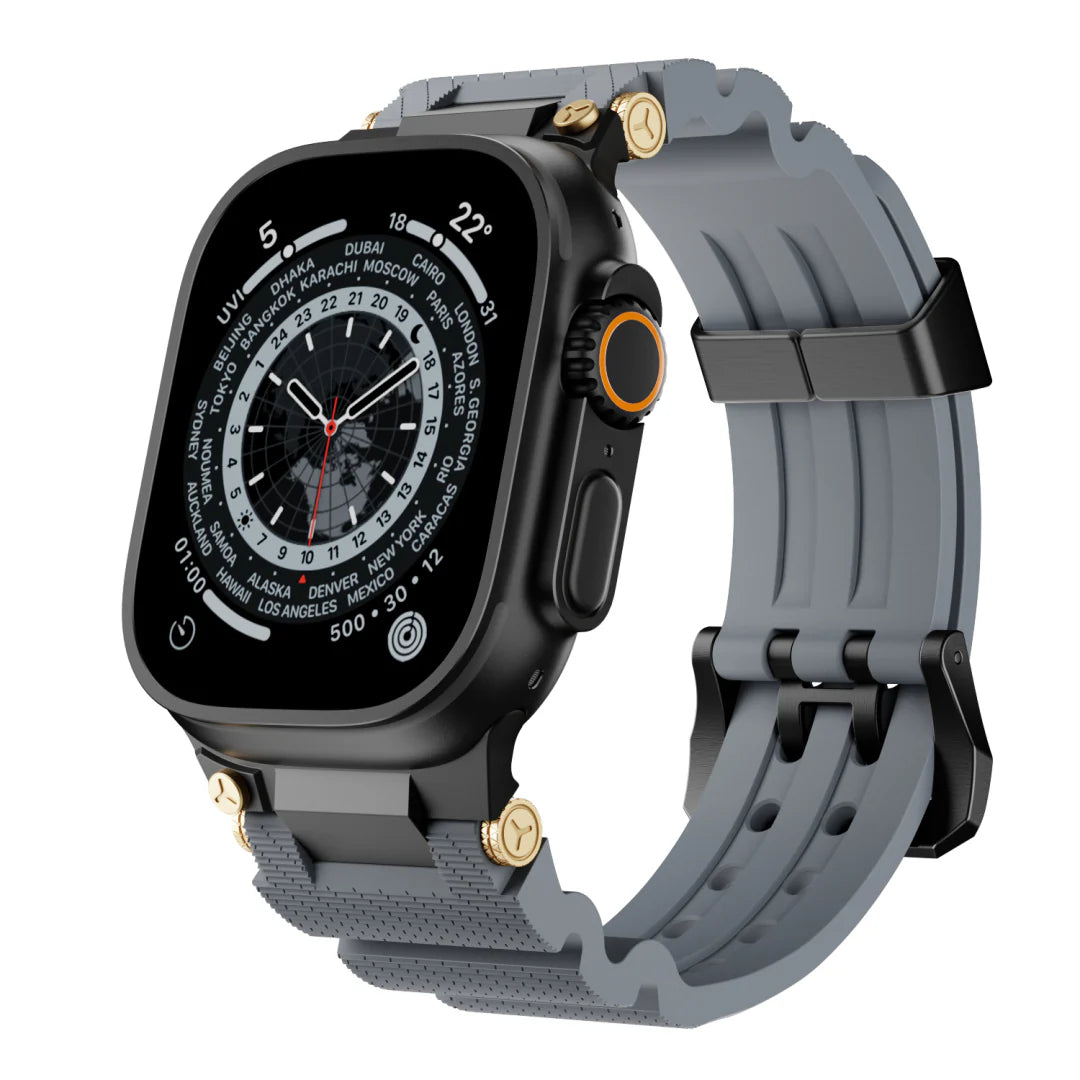 Design Mecânico de Pulseira de Silicone para Apple Watch