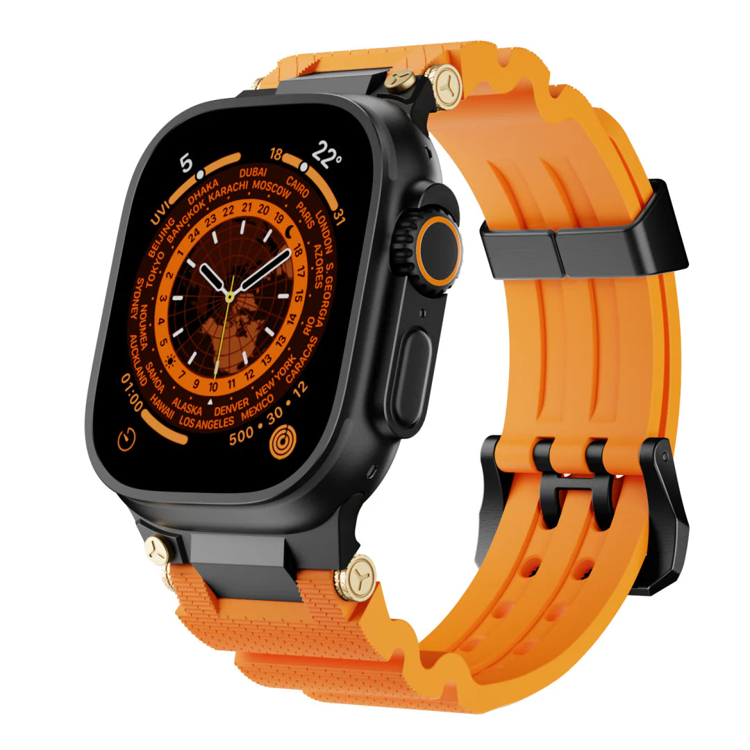 Design Mecânico de Pulseira de Silicone para Apple Watch