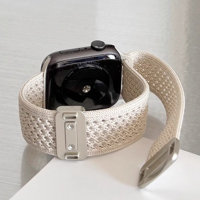 Geflochtenes Nylon-Mesh-Armband mit Magnetverschluss für die Apple Watch