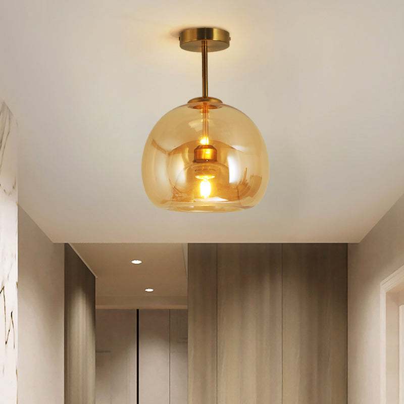 Goldenova - Elegante lampada da soffitto rotonda in nero e oro