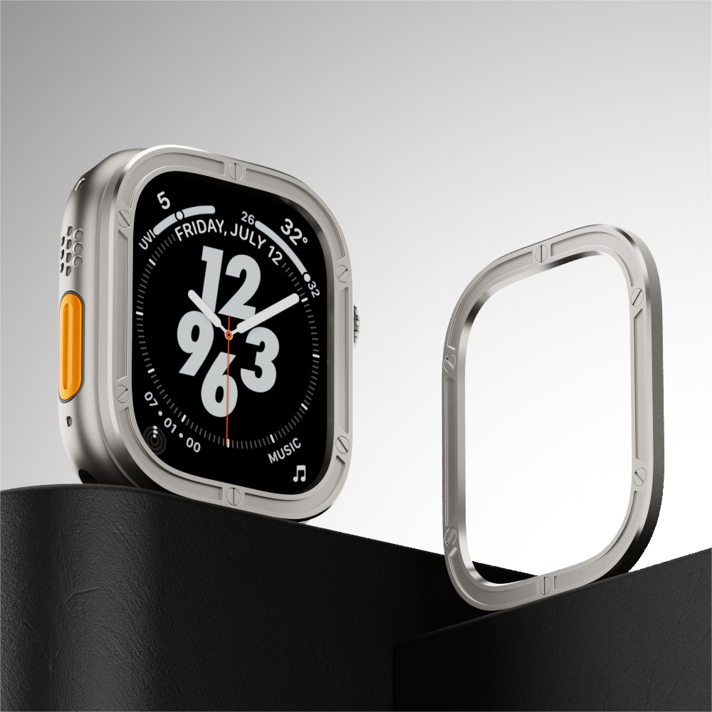 Immortal Steel Nagelschutzkreis für Apple Watch Ultra