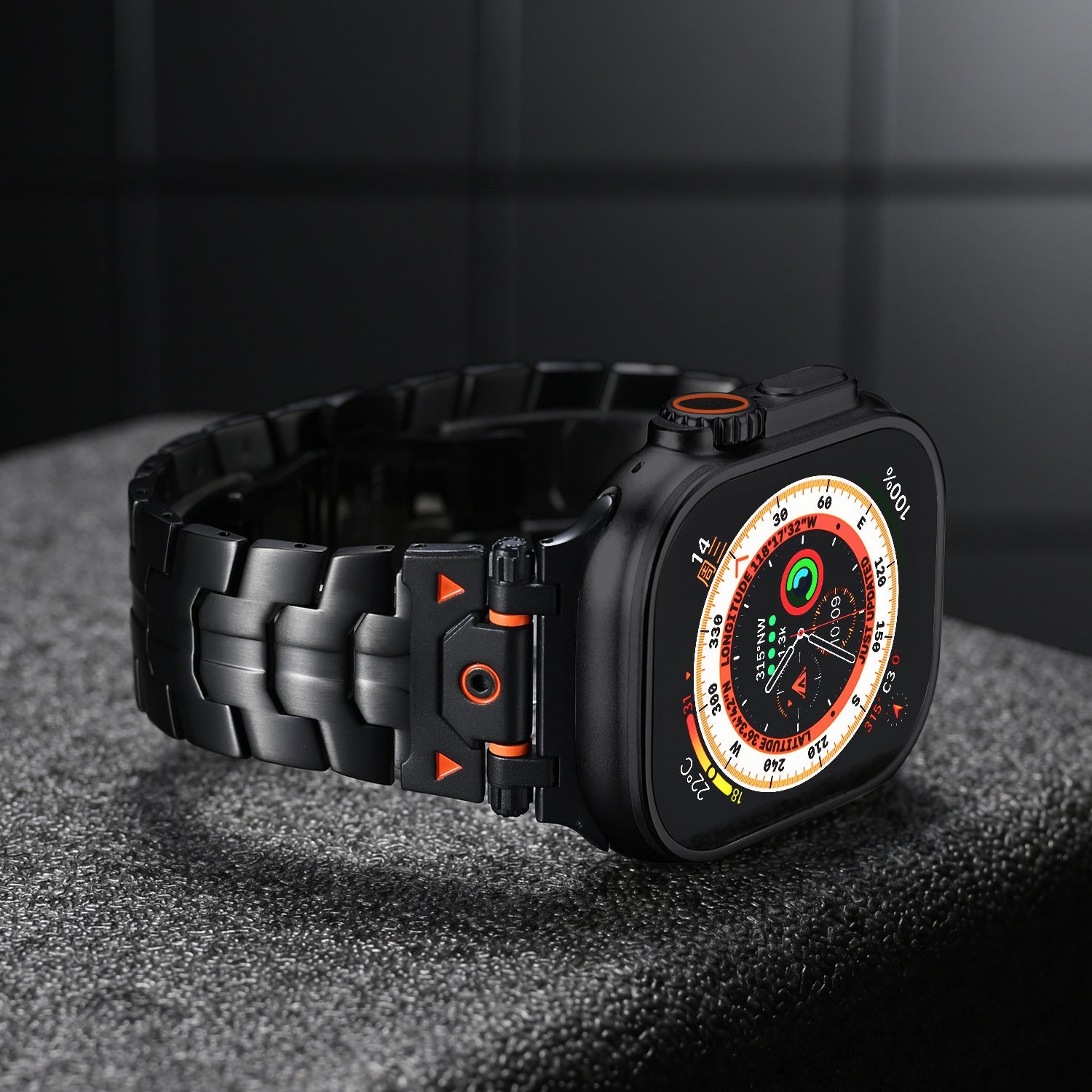 Bracelet en métal Mech Warrior pour Apple Watch