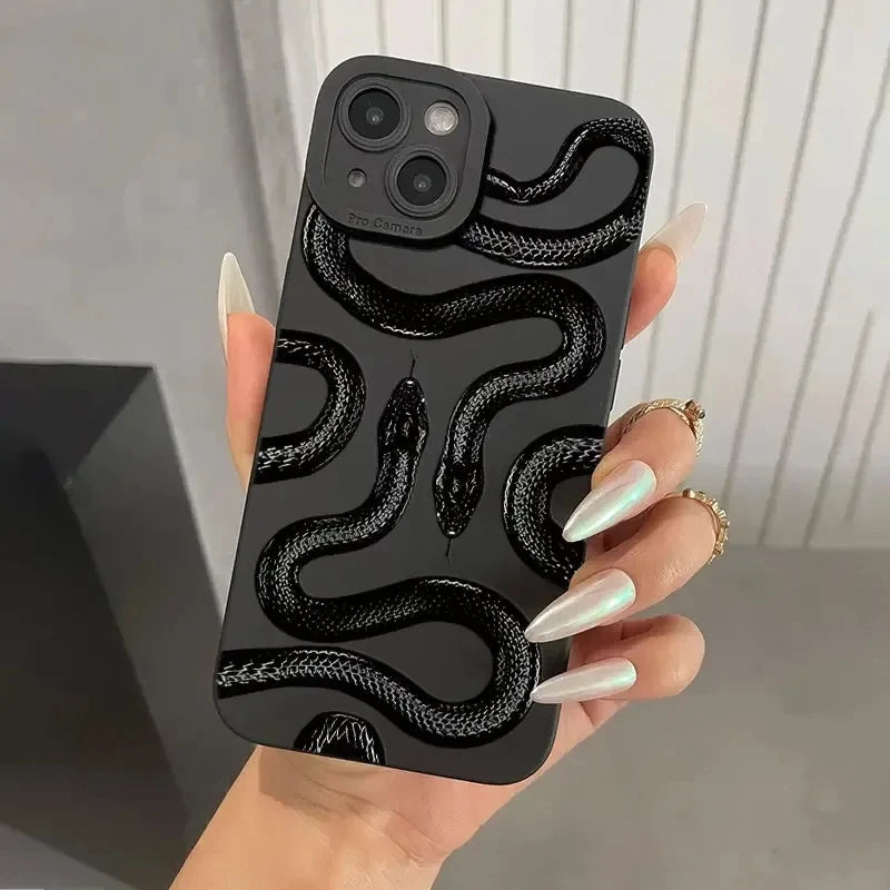 Funda para iPhone con motivo de serpiente