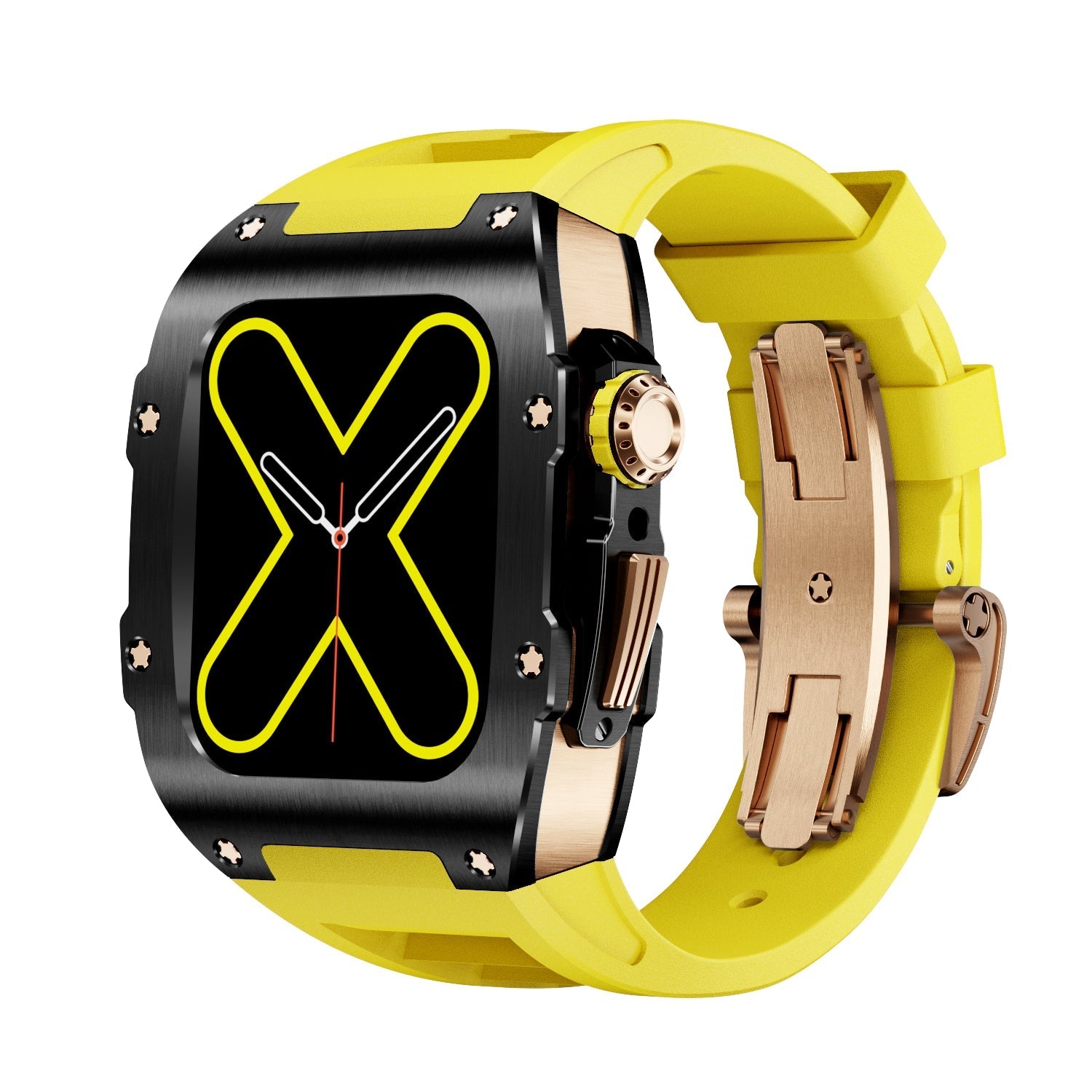 RM 9009 Serie - Schwarz&Gold Apple Watch Gehäuse