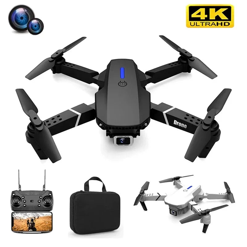 E88 פרו רחפן קיפול - WIFI FPV, מצלמת HD 4K, החזקת גובה