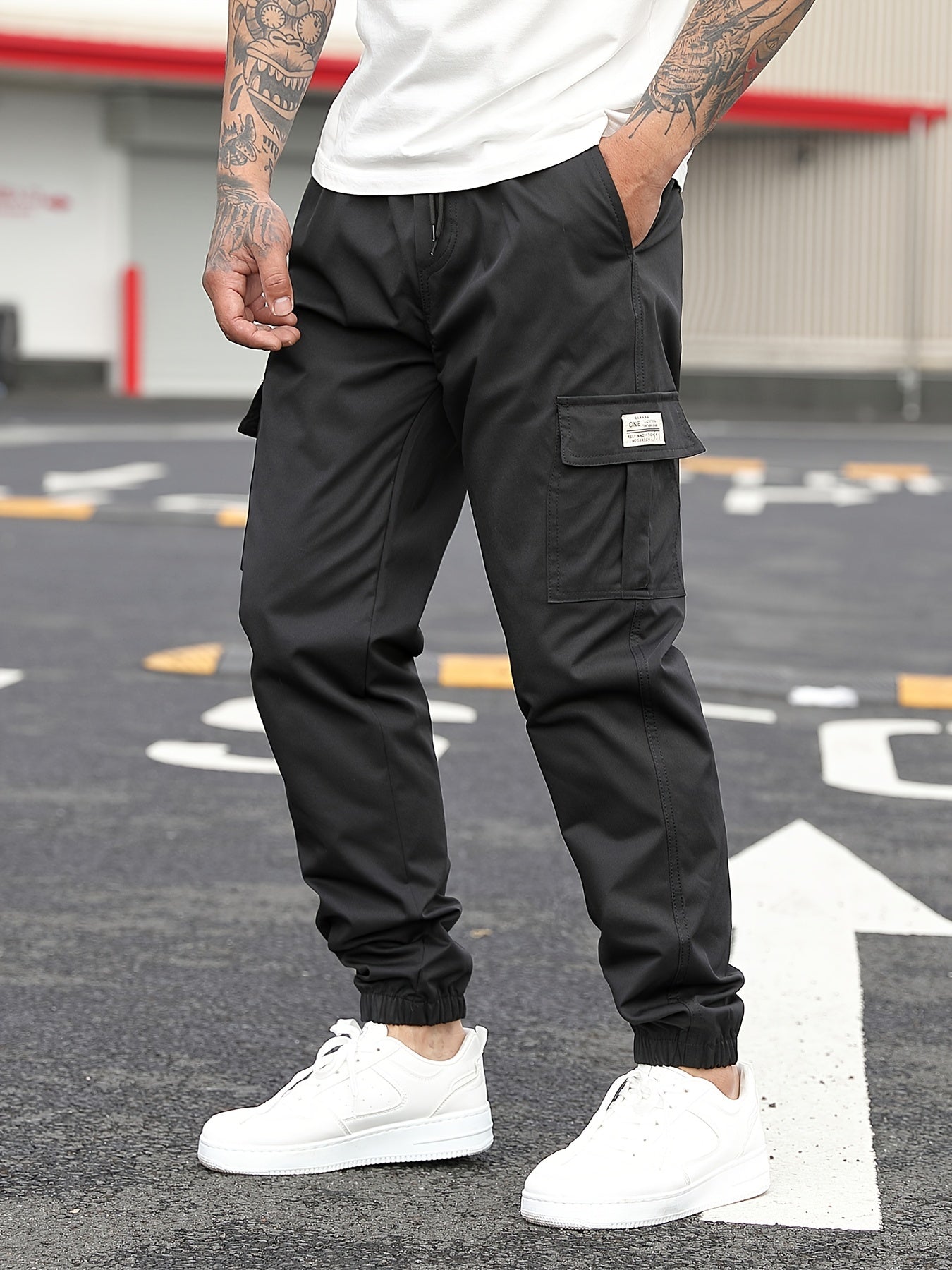 Beige Cargo-Jogginghose - Lukas