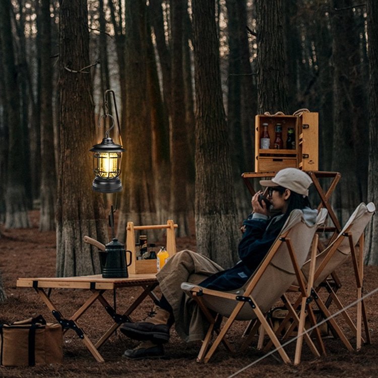 Lampada da campeggio retrò portatile