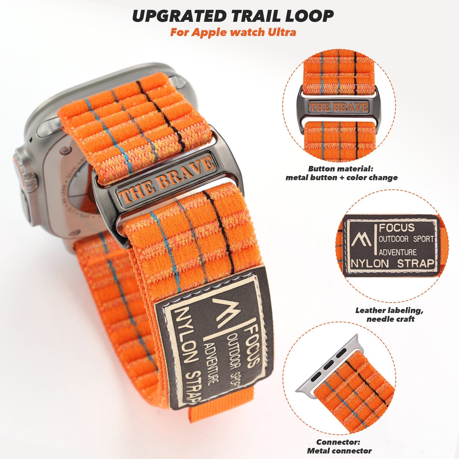 FOCUS Trail Loop Nylon Band For Apple Watch