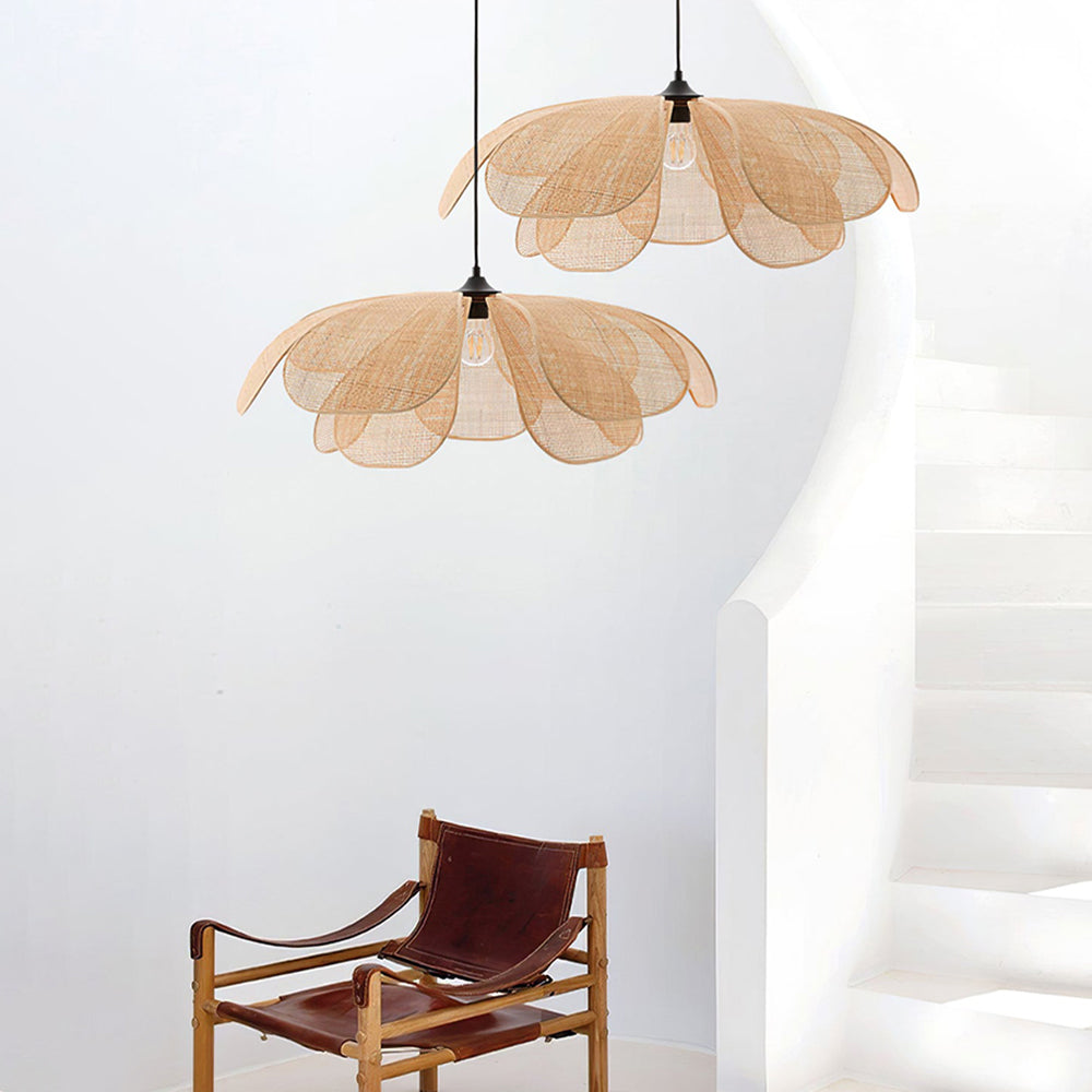 NaturelChic - Hanglamp van riet voor de slaapkamer