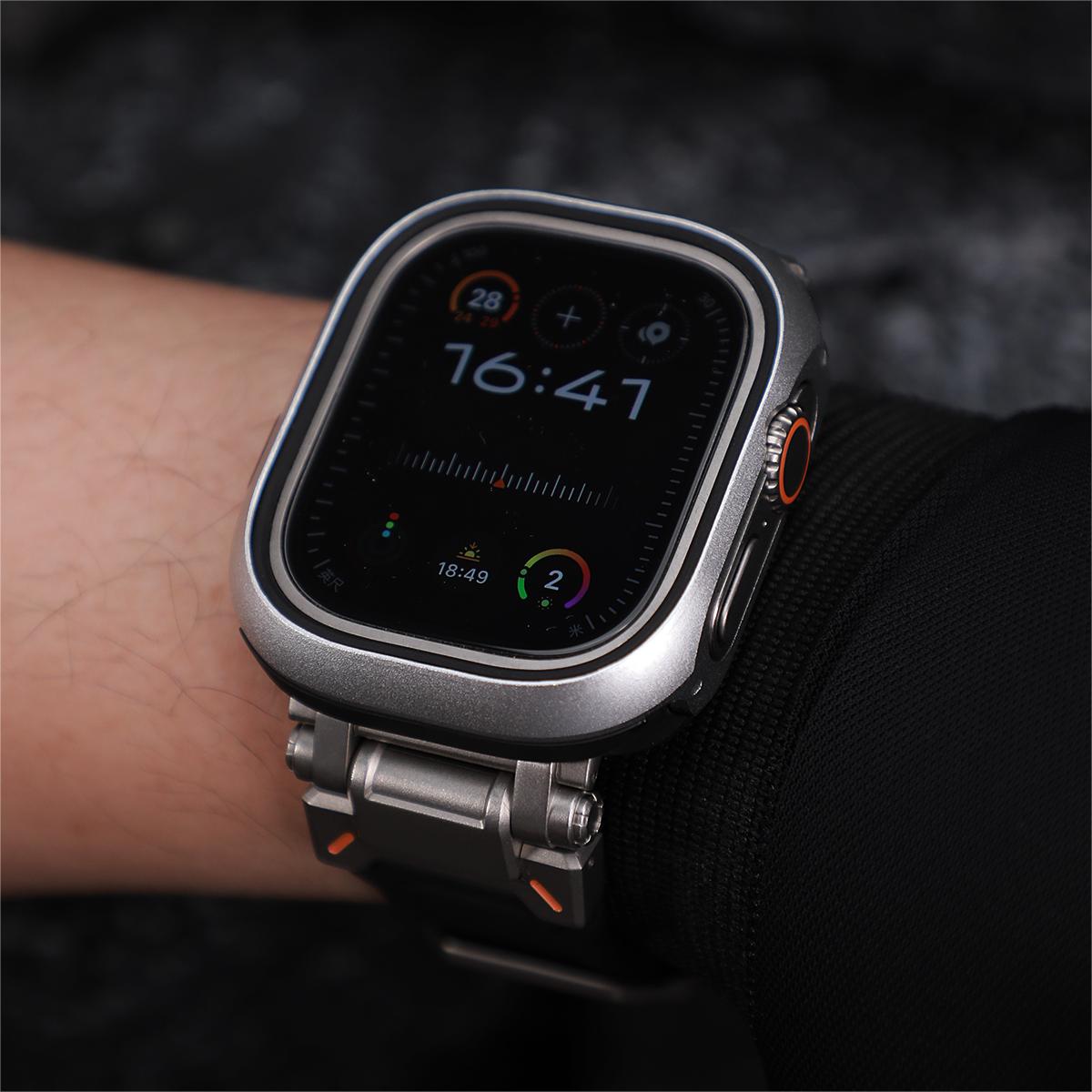 Boîtier en alliage d'aluminium robuste pour Apple Watch Ultra