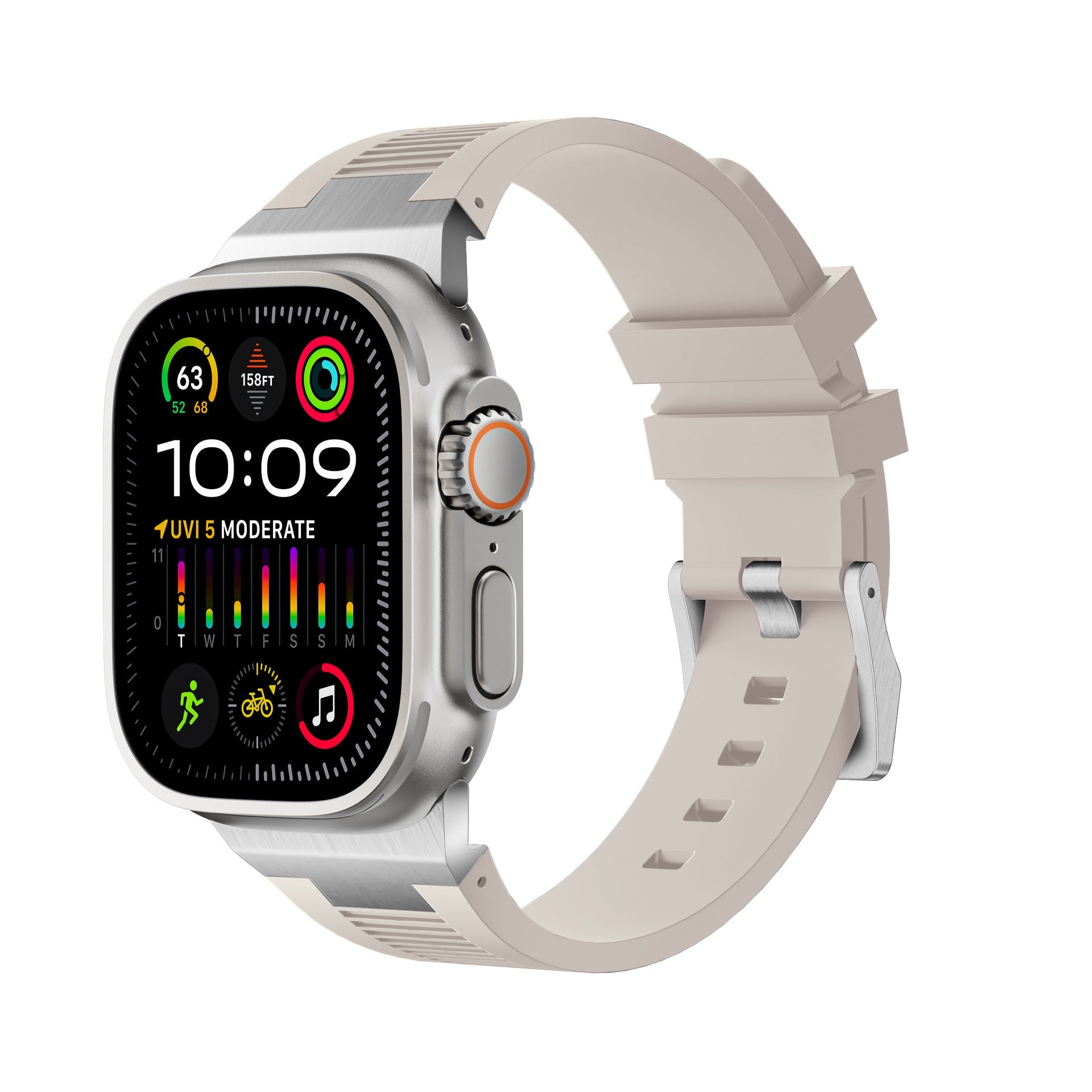 AP New Connector Silikonband för Apple Watch