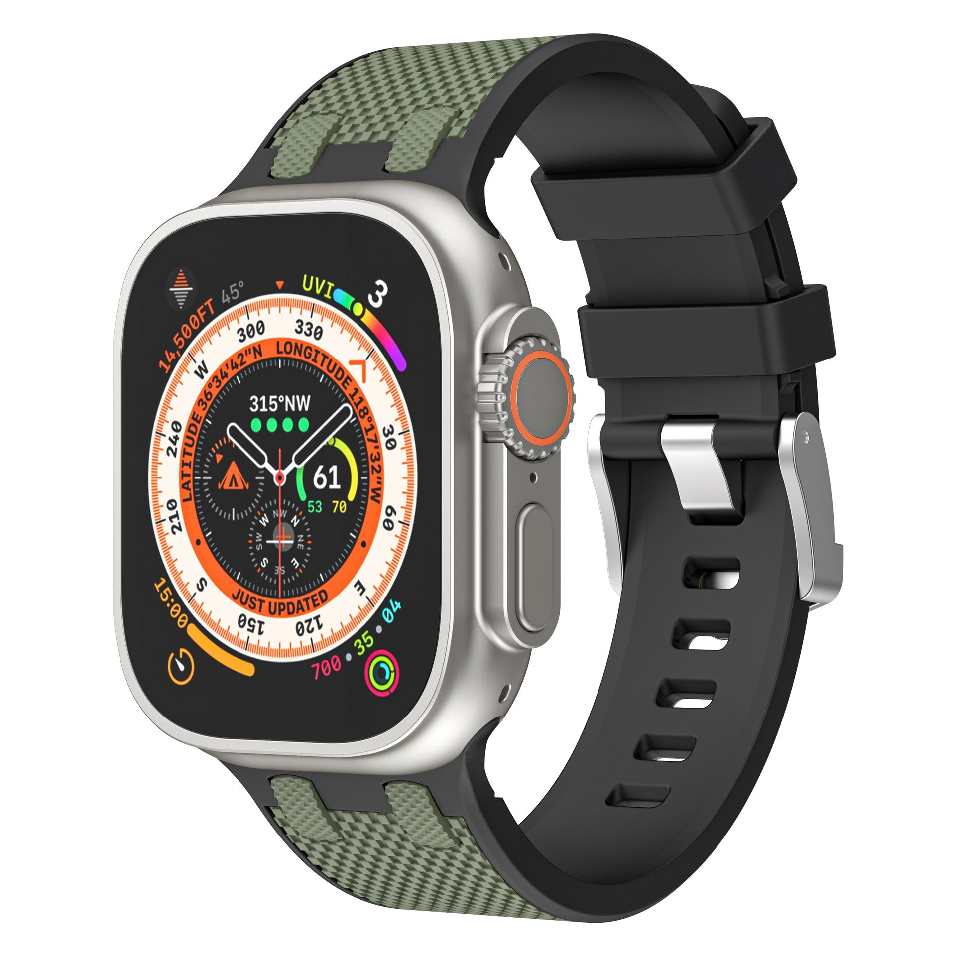 AP Zweifarbig passendes Silikonarmband für Apple Watch