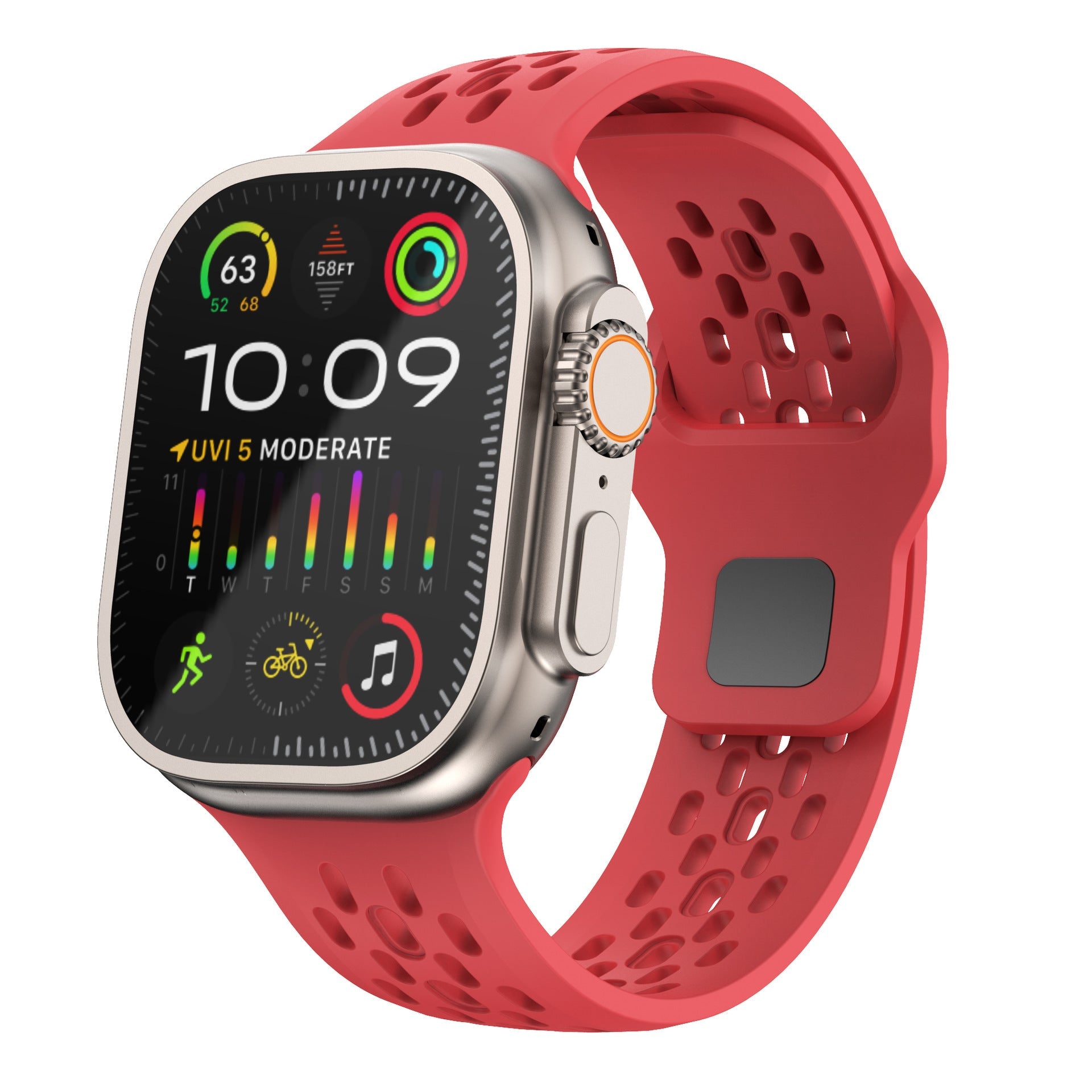 FKM Rubber Breathable Band For Apple Watch