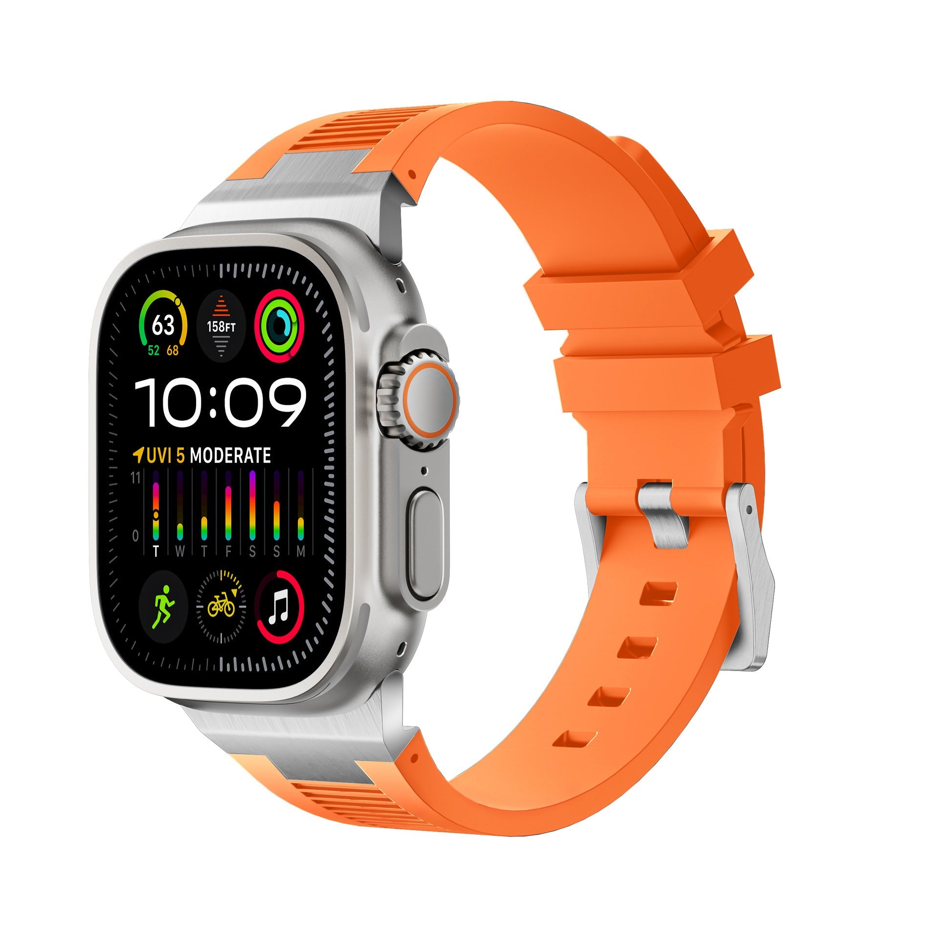 AP New Connector Silikonband för Apple Watch