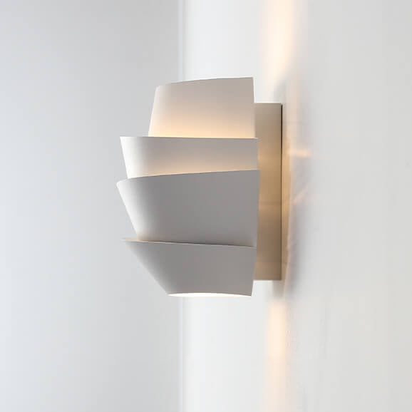 Luminique - Lampada da parete scandinava con doppi punti luce in ferro