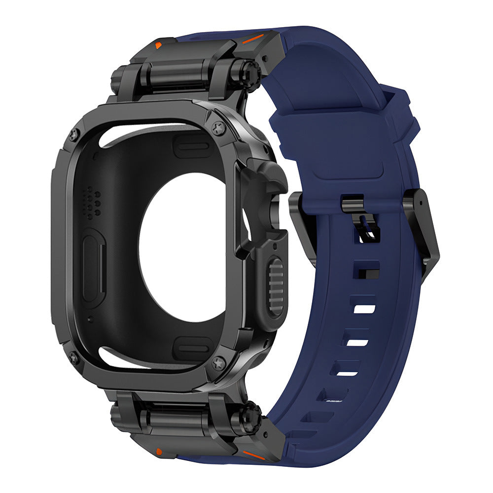 מגן 2-in-1 של Explorer Tactical עם רצועת גומי פלואורו + TPU + PC עבור Apple Watch