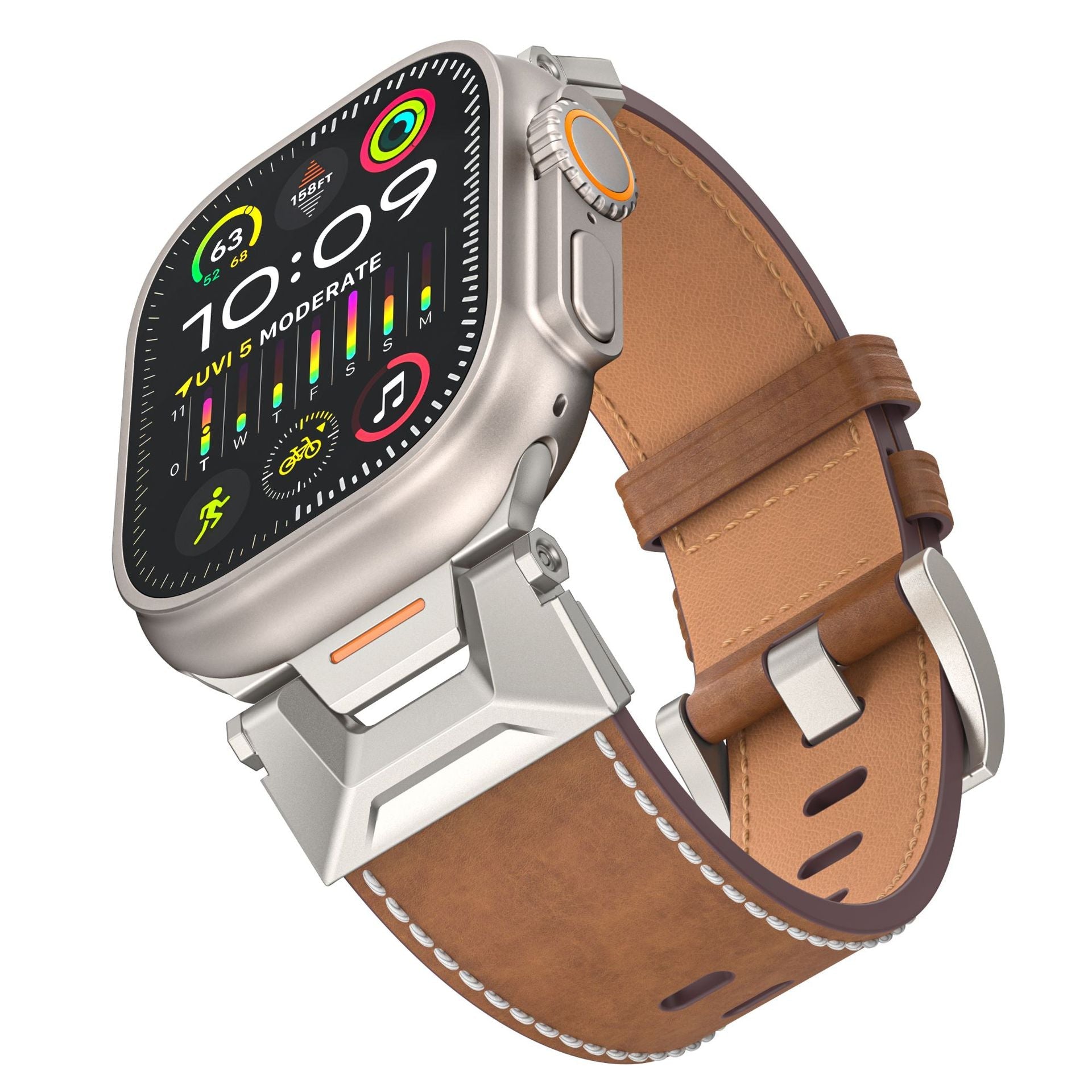 New Explorer Leather Strap For Apple Watch