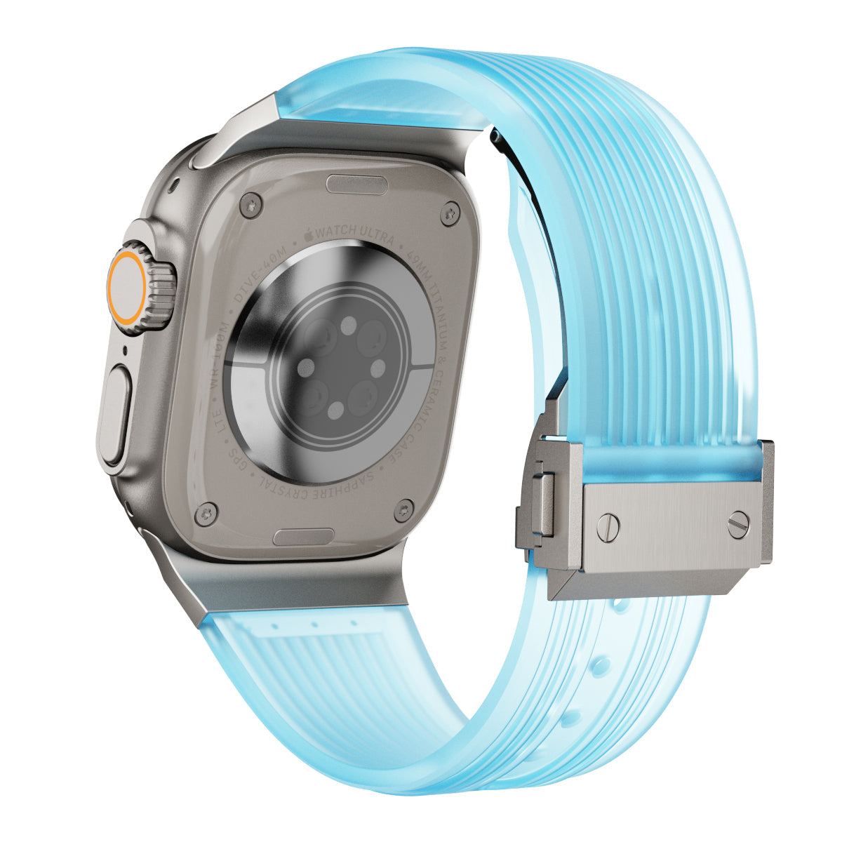 RM Transparentes Silikonarmband für Apple Watch