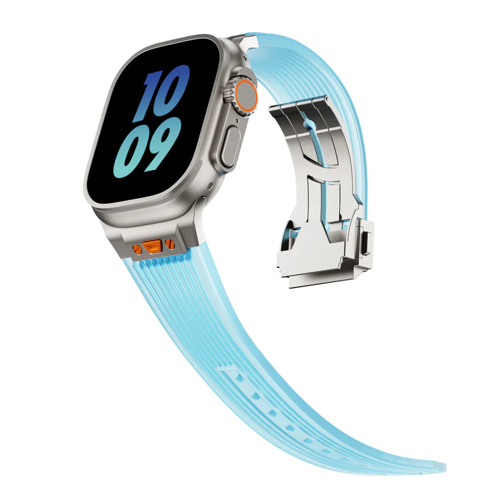 RM transparante siliconen horlogeband voor Apple Watch