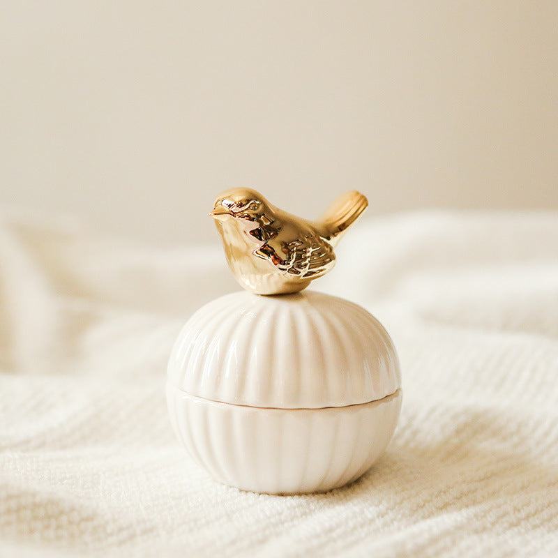 Elegance Animal Figurine Handle Korujen säilytyspurkki