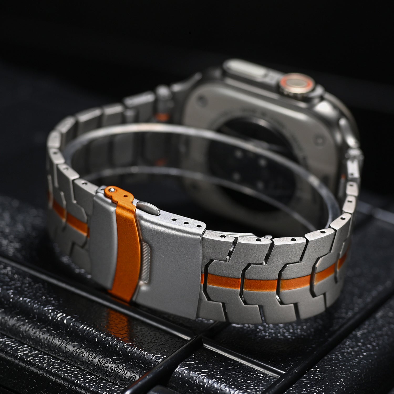 Bracelet en métal Mech Warrior pour Apple Watch