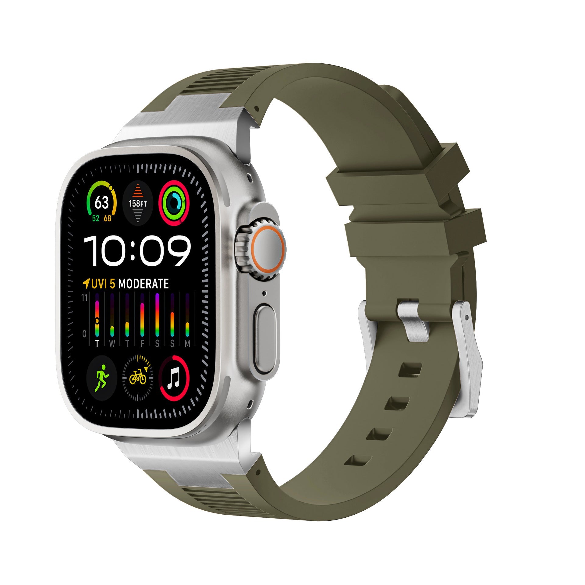 AP New Connector Silikonband för Apple Watch