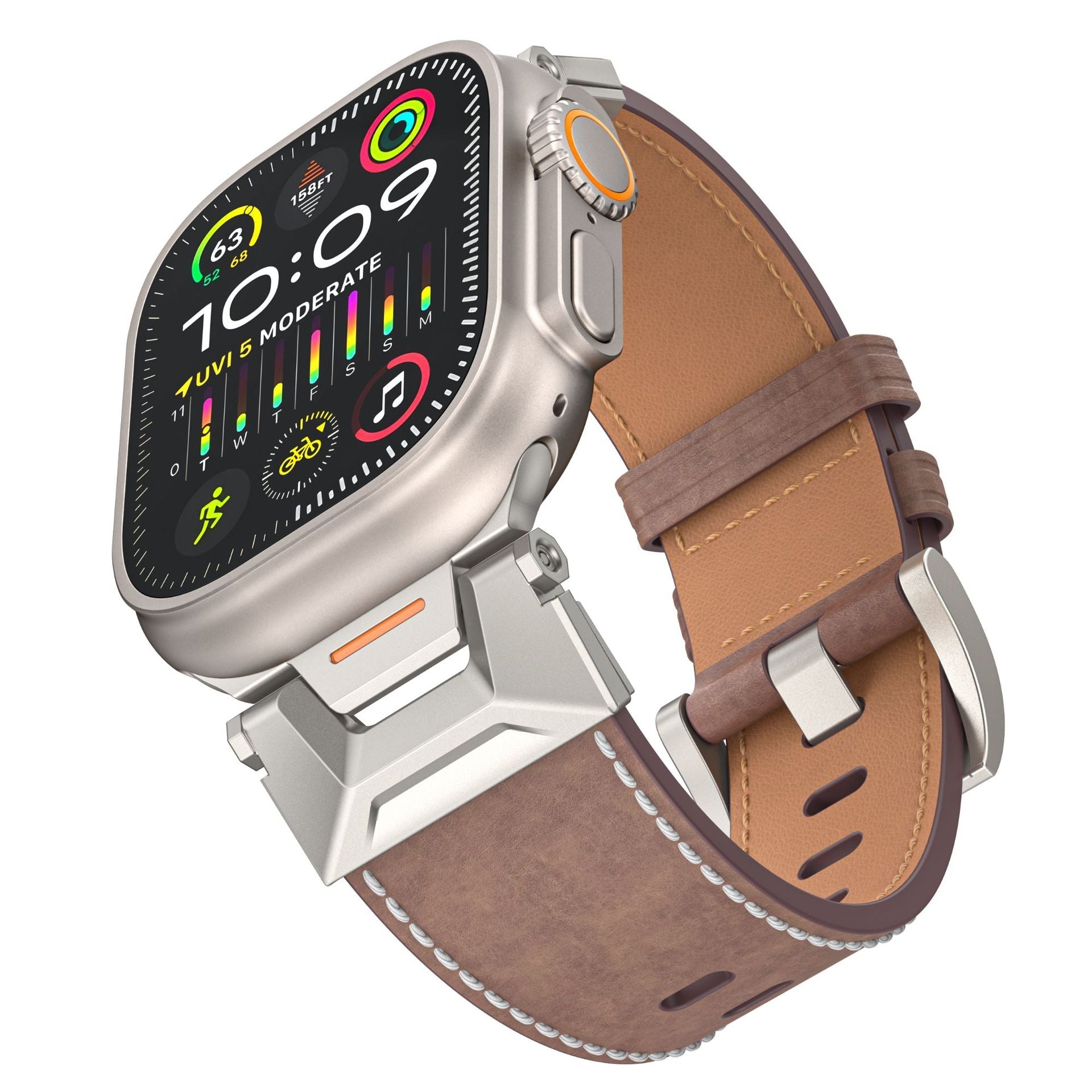 New Explorer Leather Strap For Apple Watch