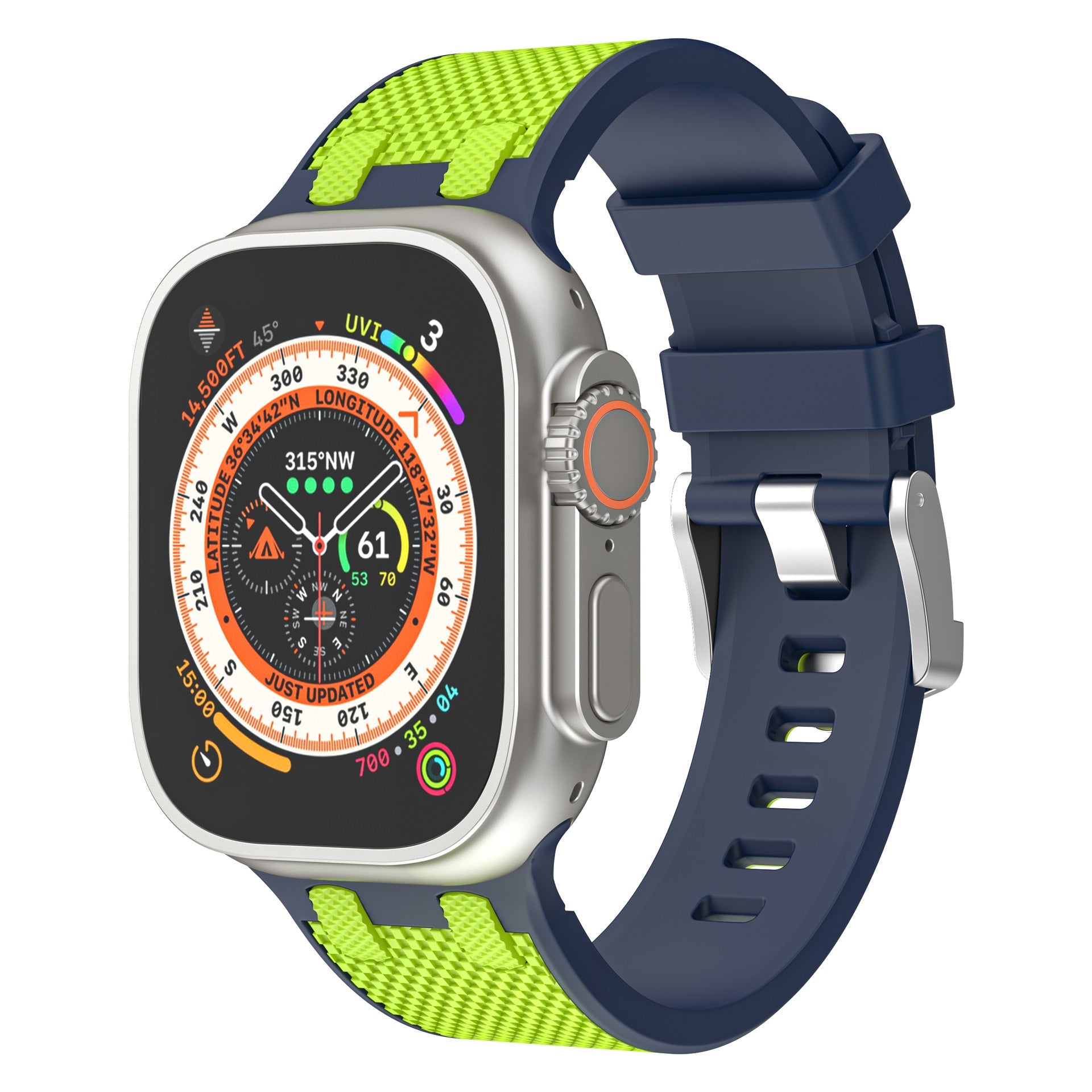 AP Dual Color matchende silikonbånd for Apple Watch