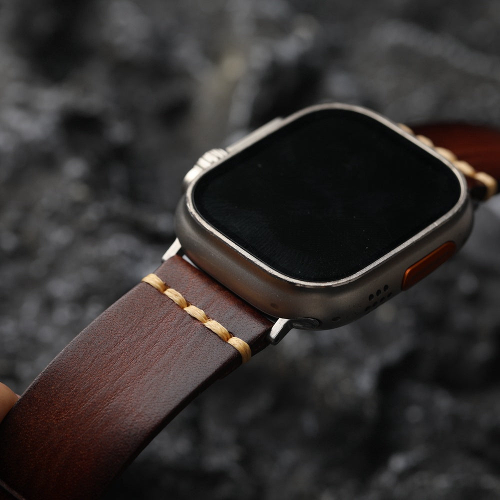 Vollnarbenlederarmband für die Apple Watch