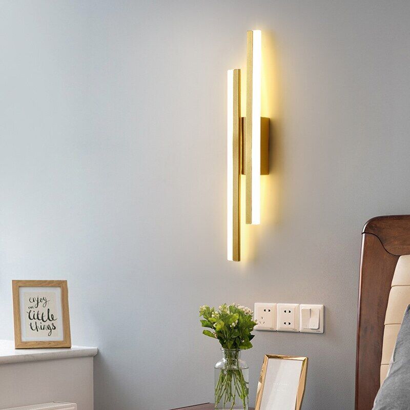 Lámpara de pared LED moderna - Luz larga con rayas