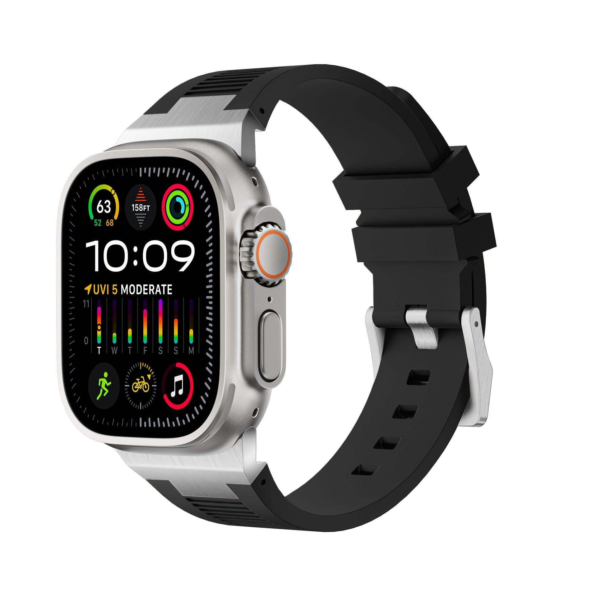 AP New Connector Silikonband för Apple Watch