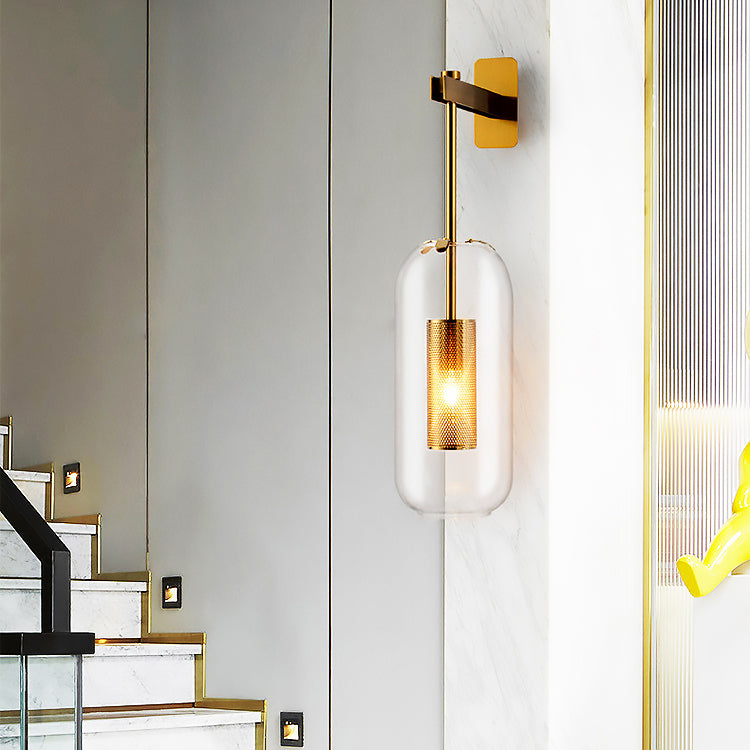 Post-modern Nordic Glass Wall Light