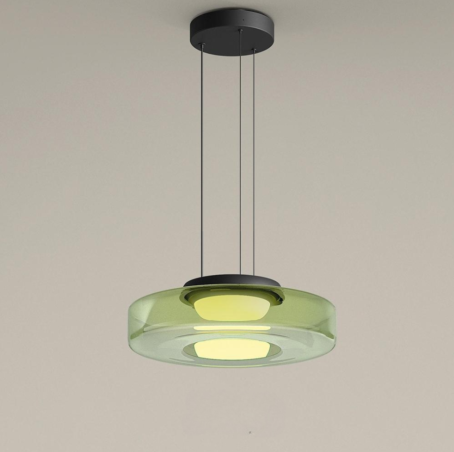 Pendellamper av glass i Bauhaus-stil