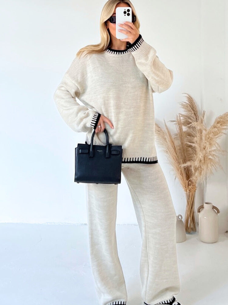 Strickset | Herbst Weicher Pullover + lange Hose