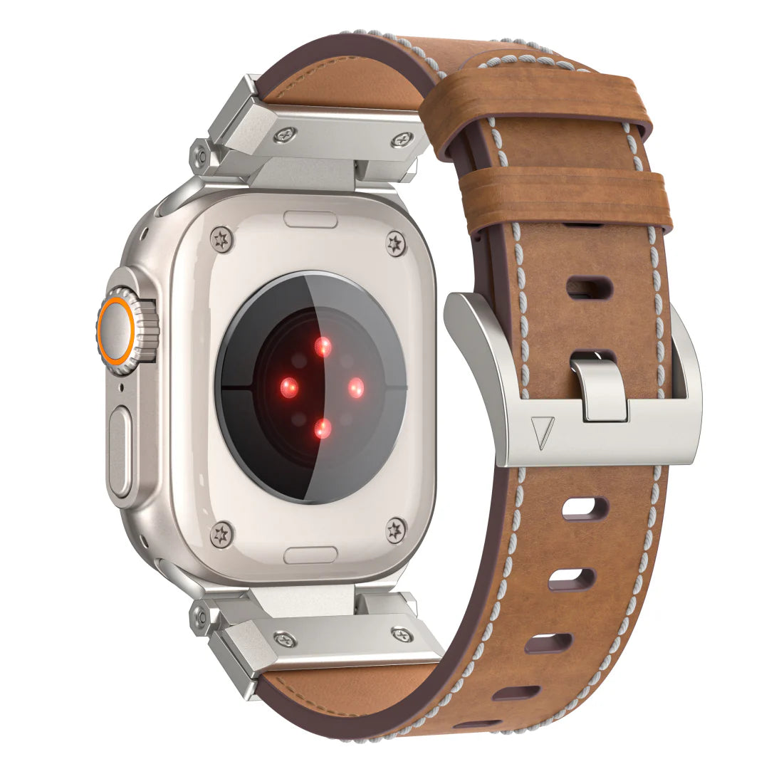 Mecha Lederarmband für Apple Watch